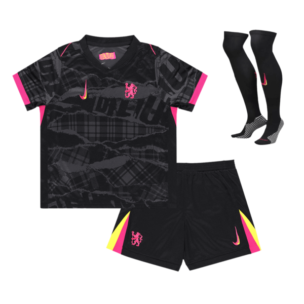 Kid's Chelsea Third Away Soccer Jersey Kit(Jersey+Shorts+Socks) 2024/25