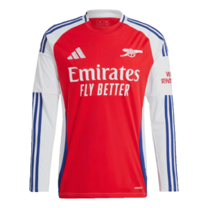 Arsenal Home Long Sleeve Soccer Jersey 2024/25
