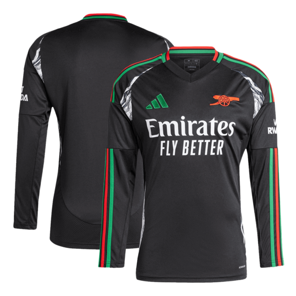 Arsenal Away Long Sleeve Soccer Jersey 2024/25 - Image 3