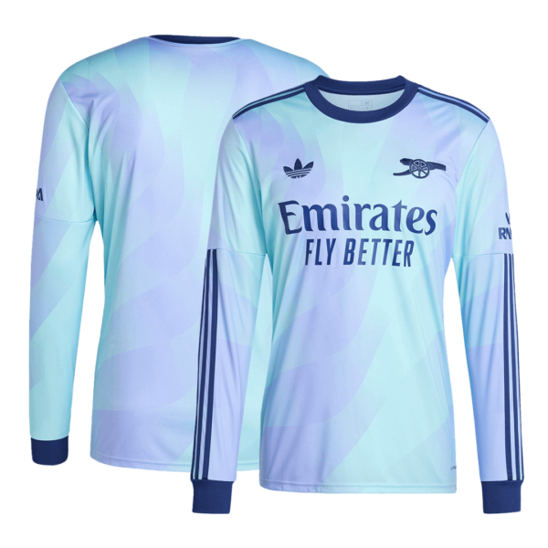 Arsenal Third Away Long Sleeve Soccer Jersey 2024/25 - Image 3