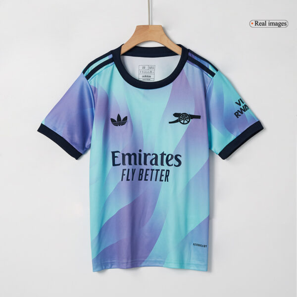 Kid's Arsenal Third Away Soccer Jersey Kit(Jersey+Shorts+Socks) 2024/25 - Image 4